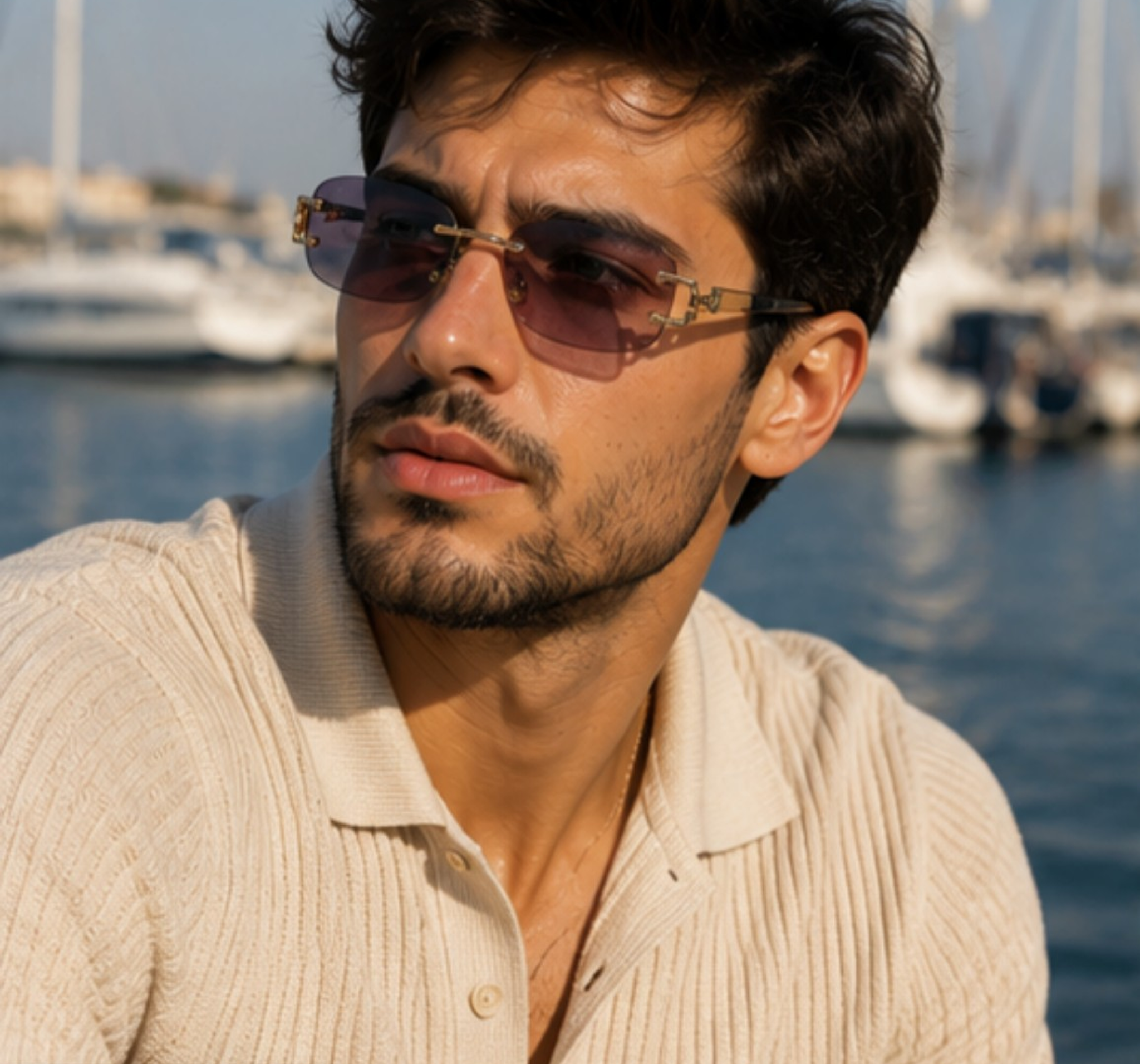 🕶️ Lunettes de soleil Premium – Design italien : 🕶️ نظارات شمسية فاخرة بتصميم إيطالي  homme