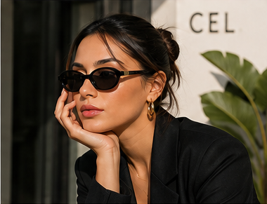 🕶️ نظارات شمسية Oval Élégance UV400 – Lunettes de Soleil Oval Élégance UV400