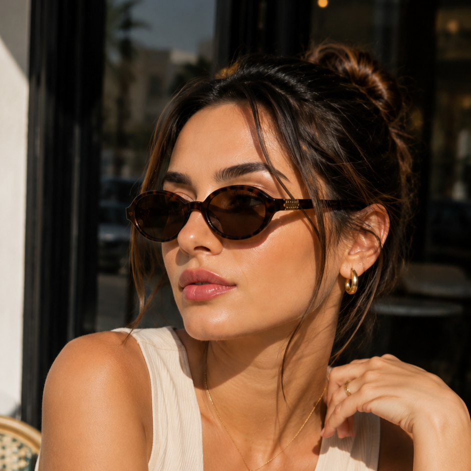 🕶️ نظارات شمسية Oval Élégance UV400 – Lunettes de Soleil Oval Élégance UV400