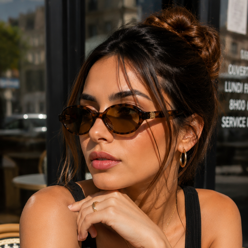 🕶️ نظارات شمسية Oval Élégance UV400 – Lunettes de Soleil Oval Élégance UV400